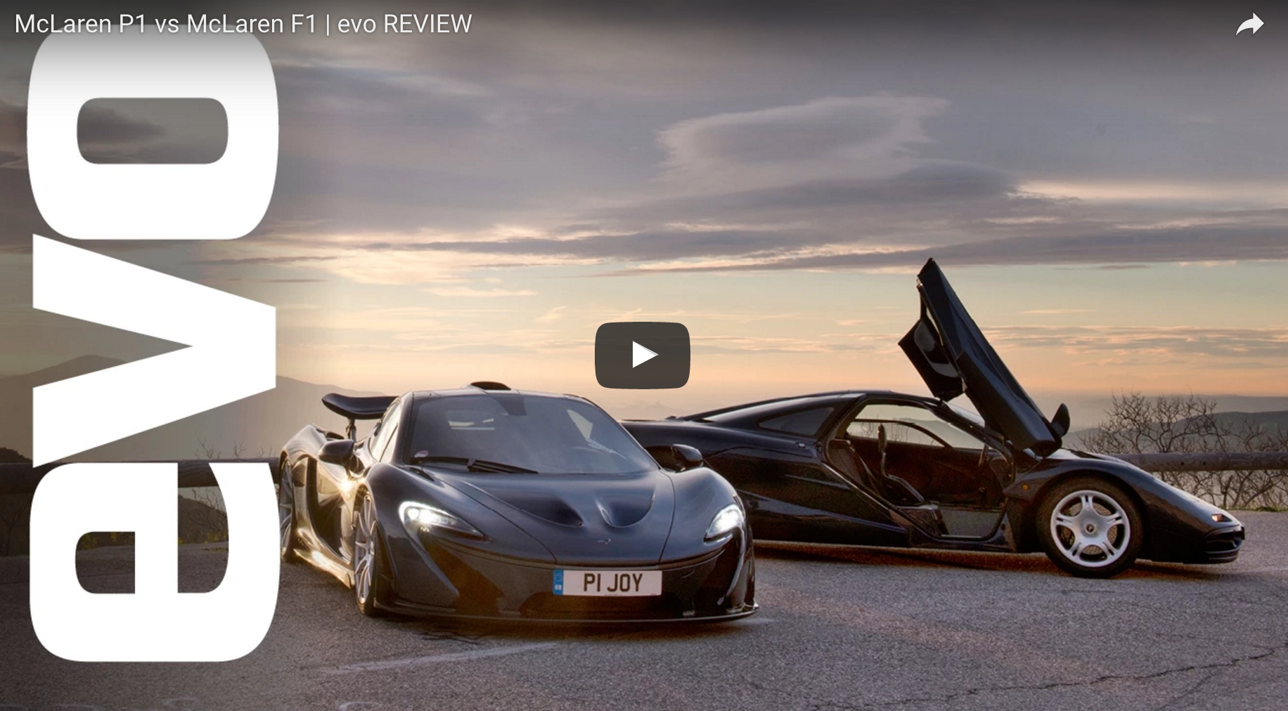 VIDEO McLaren P1 vs McLaren F1 evo REVIEW