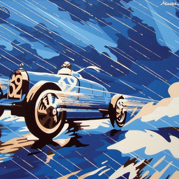 Bugatti Type 51 Artwork