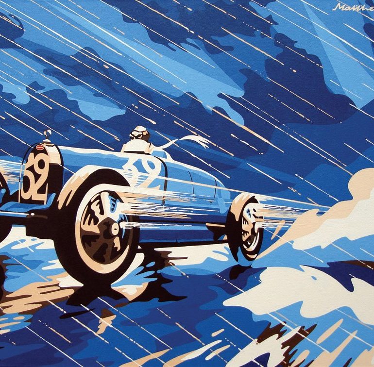 Bugatti Type 51 Artwork