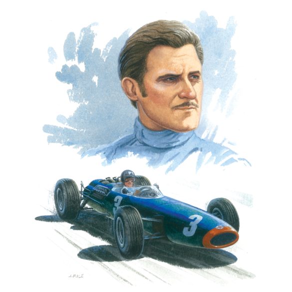 Graham Hill and the BRM Artwork