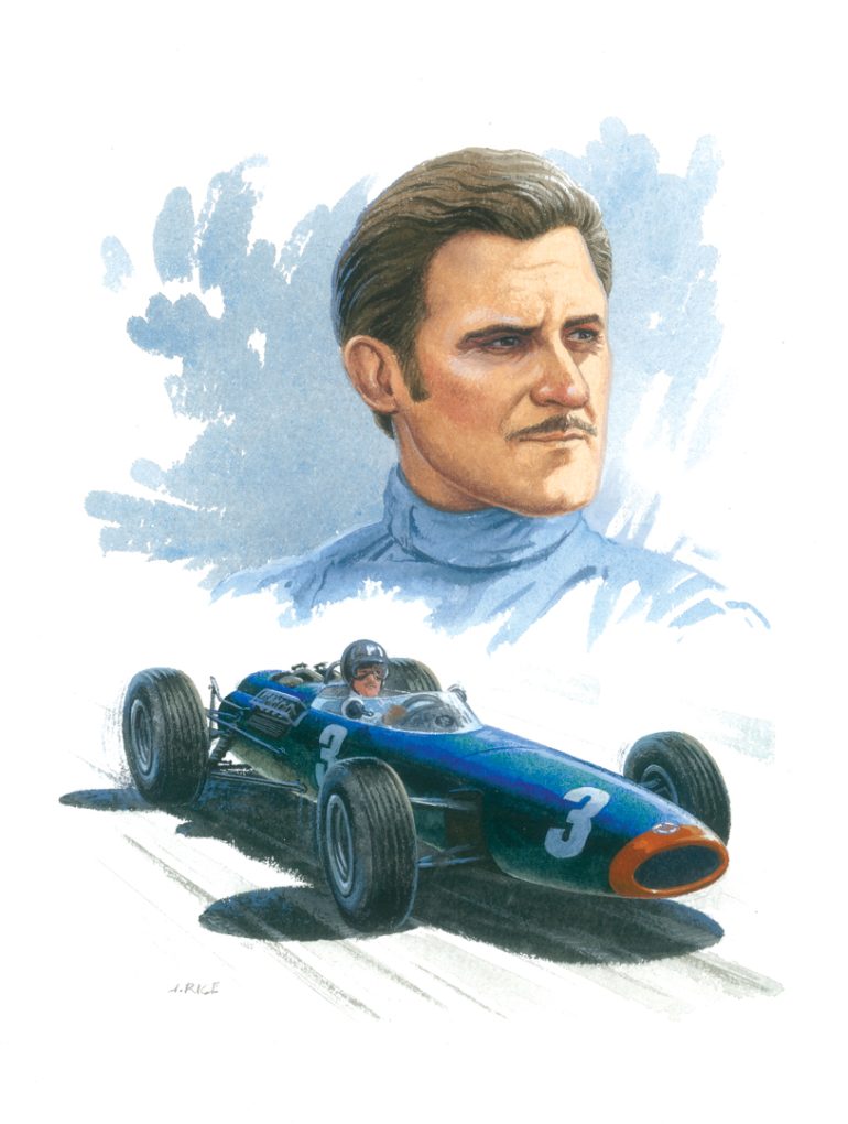 Graham Hill and the BRM Artwork