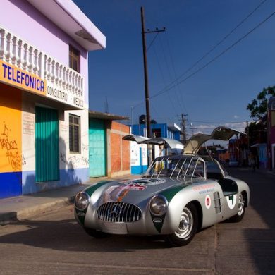 Another view of the Mercedes-Benz 300 SL W194, winner of the 1952 Carrera Panamericana.