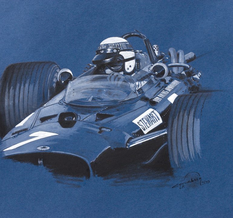 Sir Jackie Stewart & The BRM P115 Artwork