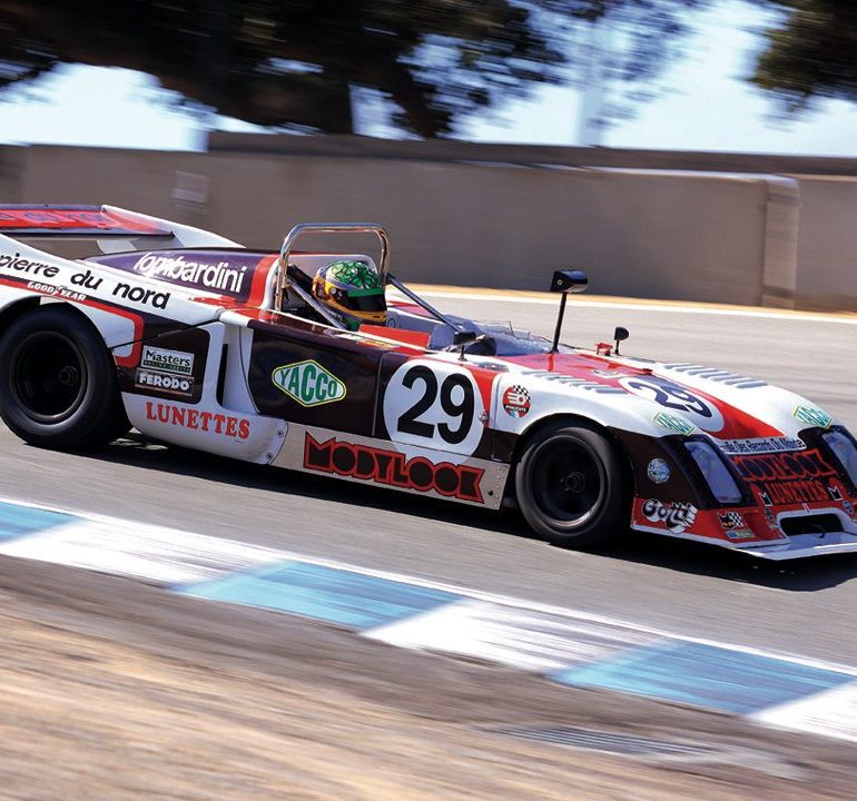 Texan Jeffrey Anderson’s Lola T297 at speed. Photo: Paul Bonner