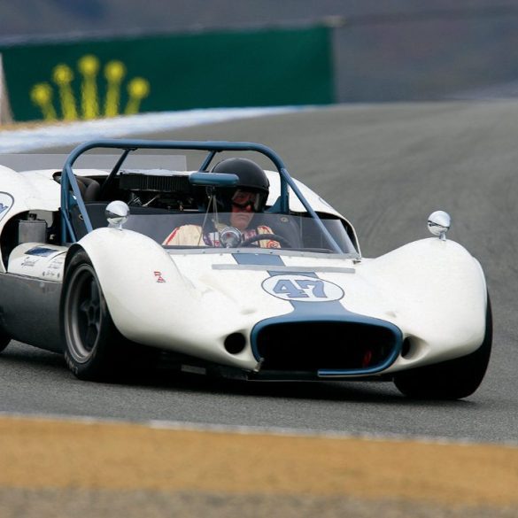 Bill Leonheart’s “ASR Special Chevrolet” finally ran again at the 2011 Rolex Monterey Motorsports Reunion. Photo: Dennis Gray