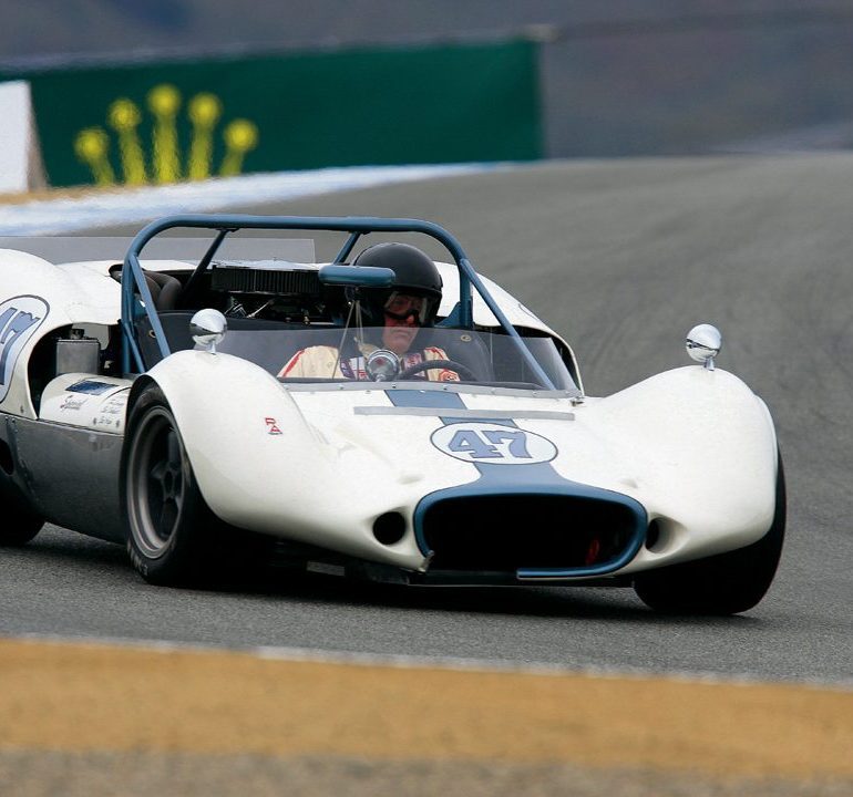 Bill Leonheart’s “ASR Special Chevrolet” finally ran again at the 2011 Rolex Monterey Motorsports Reunion. Photo: Dennis Gray