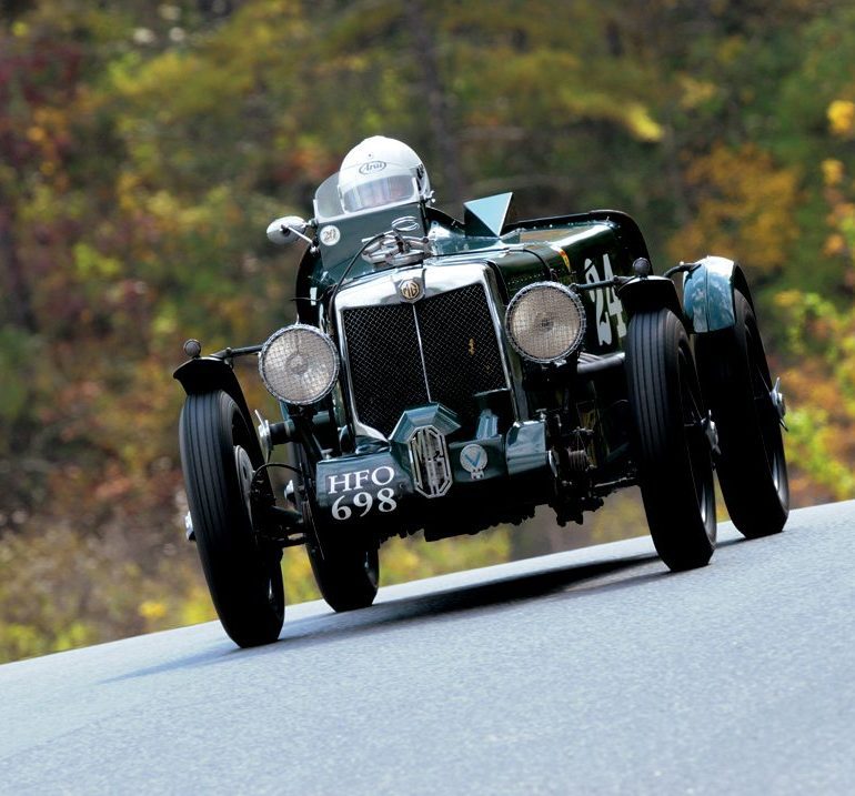 Frank Alloca brought out his 1933 MG K1 Special. Photo: Michael Casey-DiPleco