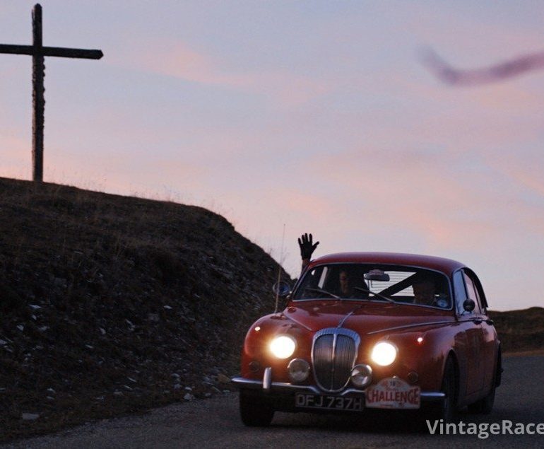 Paul Merryweather and rare Daimler V8250. Photo: Peter Collins