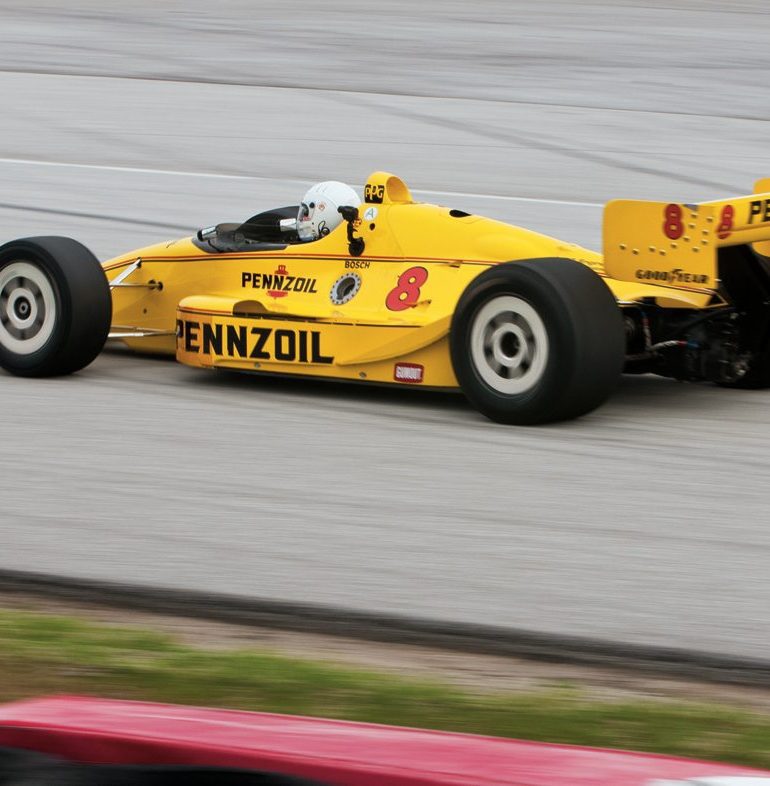 Mike Bernhardt brought out his ex-John Andretti Hall Racing Lola T9200. Photo: Chuck Andersen