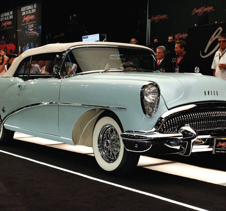 1954 Buick Skylark Convertible (7A10888263) Sold at $129,800. Photo: Jimmy J Fulford