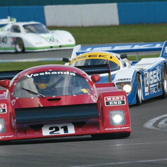 Paul Stubber’s unique Veskanda ran strongly in the field of Group C cars. Photo: Keith Booker