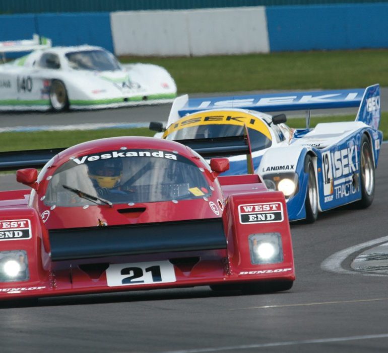 Paul Stubber’s unique Veskanda ran strongly in the field of Group C cars. Photo: Keith Booker