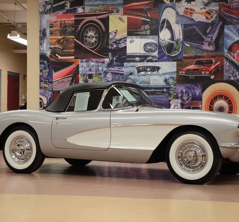 1957 Chevrolet Corvette (sold at $99,000).