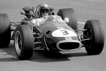 Jack Brabham became the first man to win a Grand Prix in a car of his own construction by driving Brabam BT24/01 to victory in the ’67 French GP. Photo: F1Photo