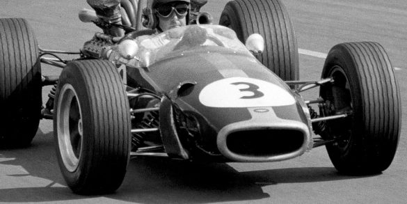 Jack Brabham became the first man to win a Grand Prix in a car of his own construction by driving Brabam BT24/01 to victory in the ’67 French GP. Photo: F1Photo