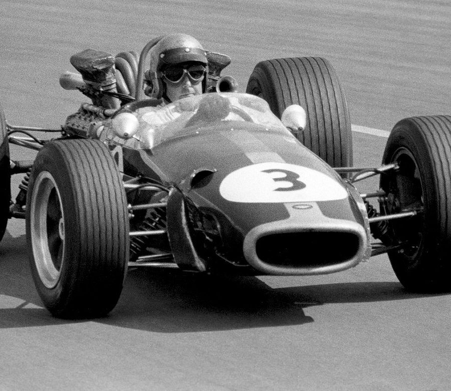 Jack Brabham became the first man to win a Grand Prix in a car of his own construction by driving Brabam BT24/01 to victory in the ’67 French GP. Photo: F1Photo