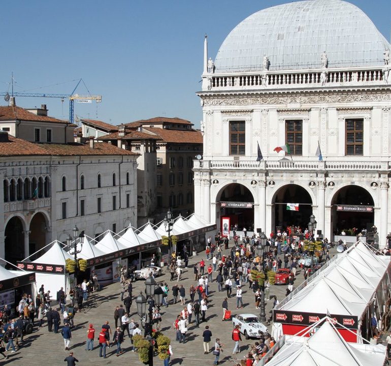 Race central in Brescia’s Piazza della Loggia.