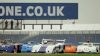 Martini Trophy start with James Dodd’s appropriately liveried Chevron B31 leading the way. Photo: Peter Collins