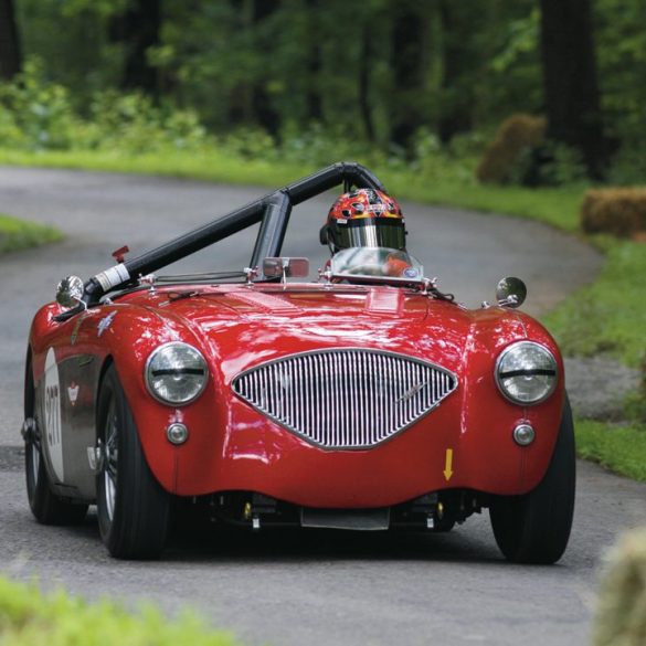 Racing this Austin-Healey 100 was Michael Bartell. Photo: J. Michael Hemsley