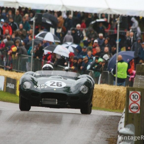 Braving the mists were David Ham and his 1958 Lister Jaguar. Photo: Janet Wright