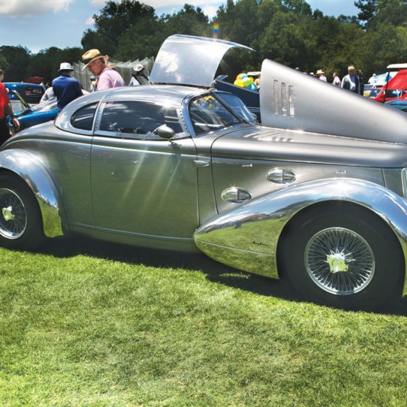 1937 Roard Roadster Concept Car, with body designed by Jay Eitel and crafted by Steve Moal. Photo: David Gooley