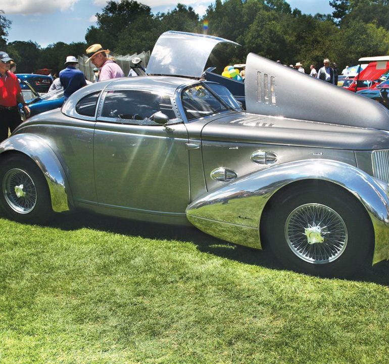 1937 Roard Roadster Concept Car, with body designed by Jay Eitel and crafted by Steve Moal. Photo: David Gooley