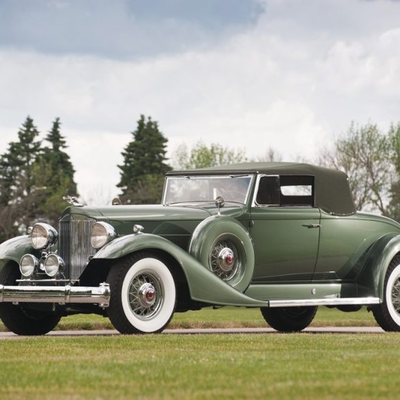 1933 Packard Twelve, believed to be the last one produced, sold for $385,000. Photo: Darin Schnabel Courtesy of RM Auctions