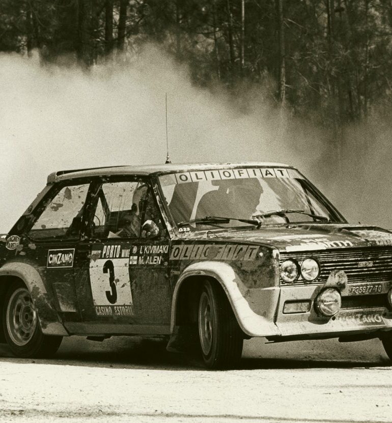 Although he didn’t win a rally driving this 131 Abarth in 1977, Alén did help Fiat win that year’s WRC Manufacturers Championship. Photo: Pirelli