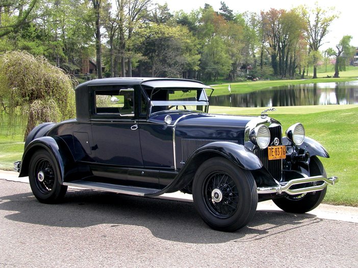 Schultz’s 1930 Lincoln Judkins two-passenger coupé.