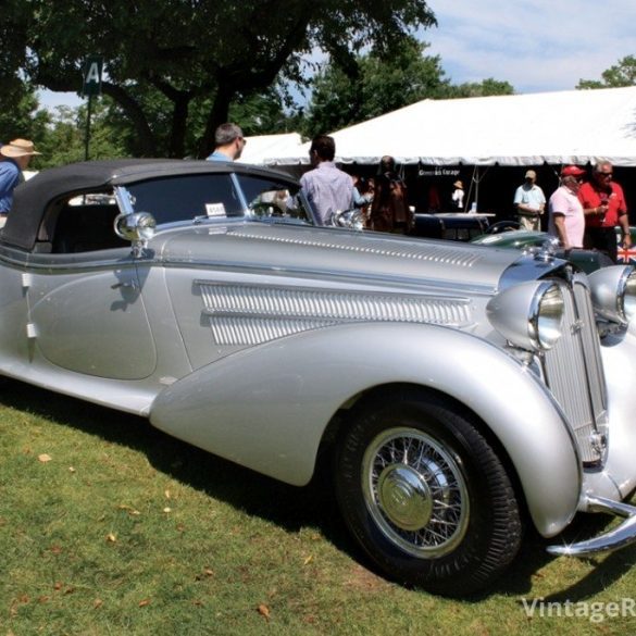 Joseph and Margie Cassini’s stunning 1938 Horch 853 Special Roadster that took Best of Show in Sunday’s Greenwich Concours International. Photo: Ray Tahan