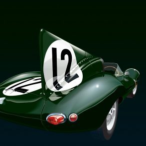 Jaguar D-Type Artwork