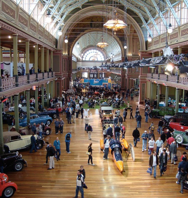 Inside the Royal Exhibition Building, Melbourne Australia.