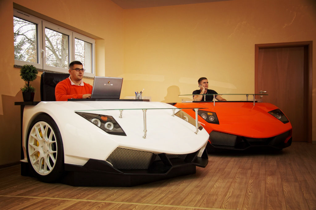 office desk car