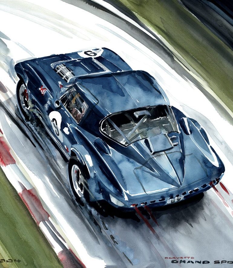 Grand Sport Corvette Artwork