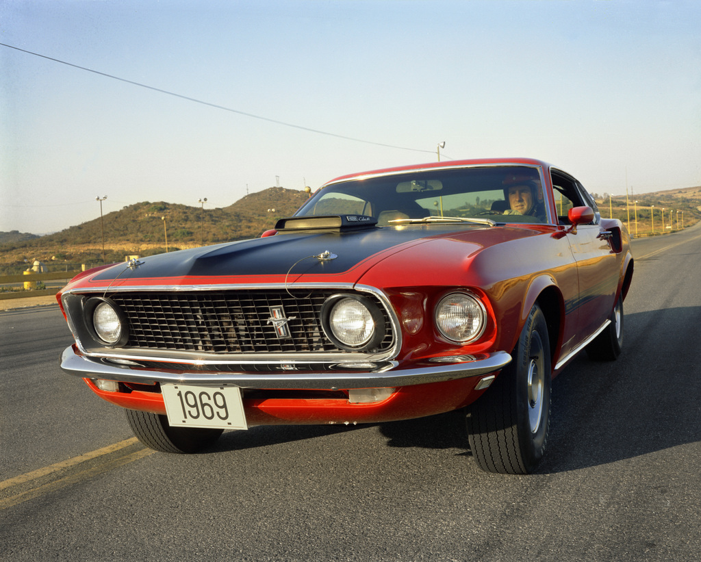 1969: A “steed for every need” philosophy yields 11 different powertrain combinations. New models added to the lineup include the 290-horsepower Boss 302, the 375-horsepower Boss 429, plus the Mustang Mach 1 and the Grande luxury model