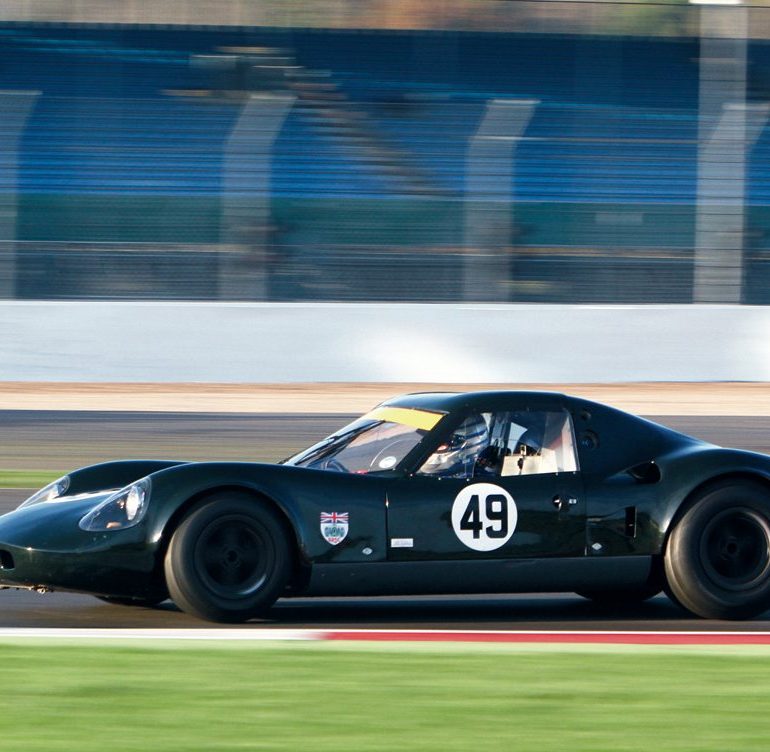 HSCC’s 50-kilometer Closed Wheel contest was won by Will Schryve’s Chevron B6. Photo: Pete Austin