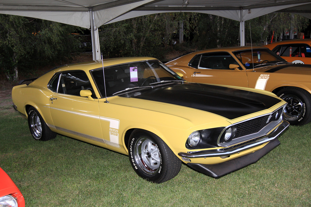 69 mustang boss 429 yellow