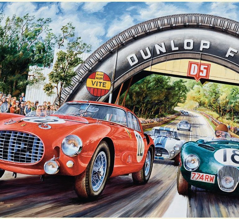 Jaguar at Le Mans Artwork