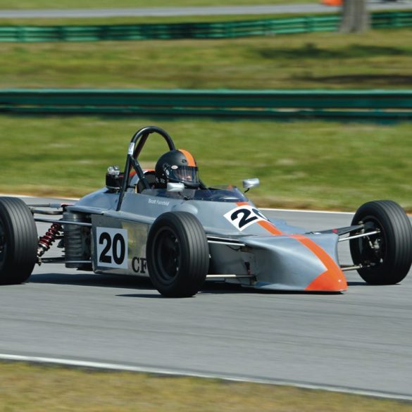 Scott Fairchild’s 1978 Zink Z-10 Formula Ford races toward Turn 4. Photo: Mike Matune