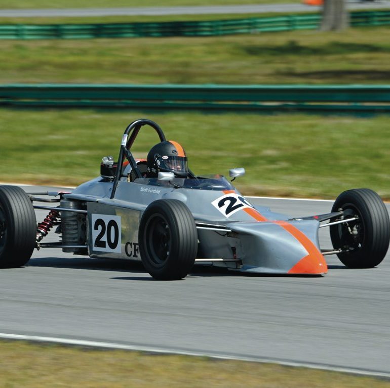 Scott Fairchild’s 1978 Zink Z-10 Formula Ford races toward Turn 4. Photo: Mike Matune