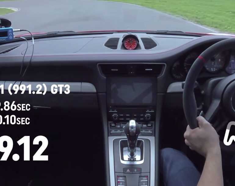 A Porsche 911 GT3 Cruises Anglesey Circuit for a Very Fast Lap