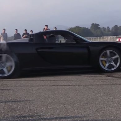 Porsche Carrera GT Doing Some Donuts