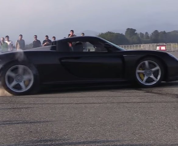 Porsche Carrera GT Doing Some Donuts