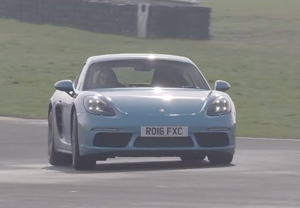 Porshce 718 Cayman S Going All Out on Anglesey Circuit