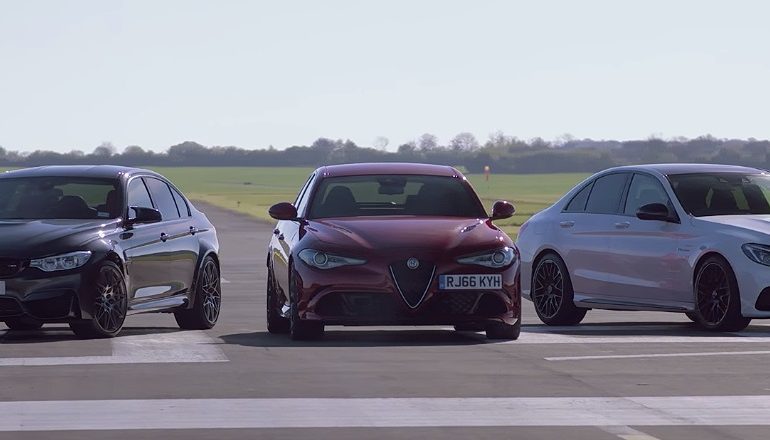 Alfa Romeo Giulia Quadrifoglio vs BMW M3 Competition Pack vs Mercedes-AMG C63 S: The Final Part