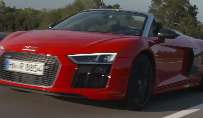 The 2017 Audi R8 Spyder V10 is so Loud