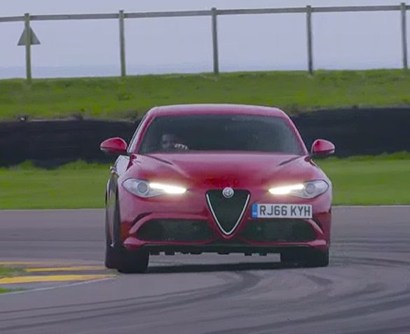 Alfa Romeo Giulia Quadrifoglio Shows Off its Speed at the Anglesey Circuit