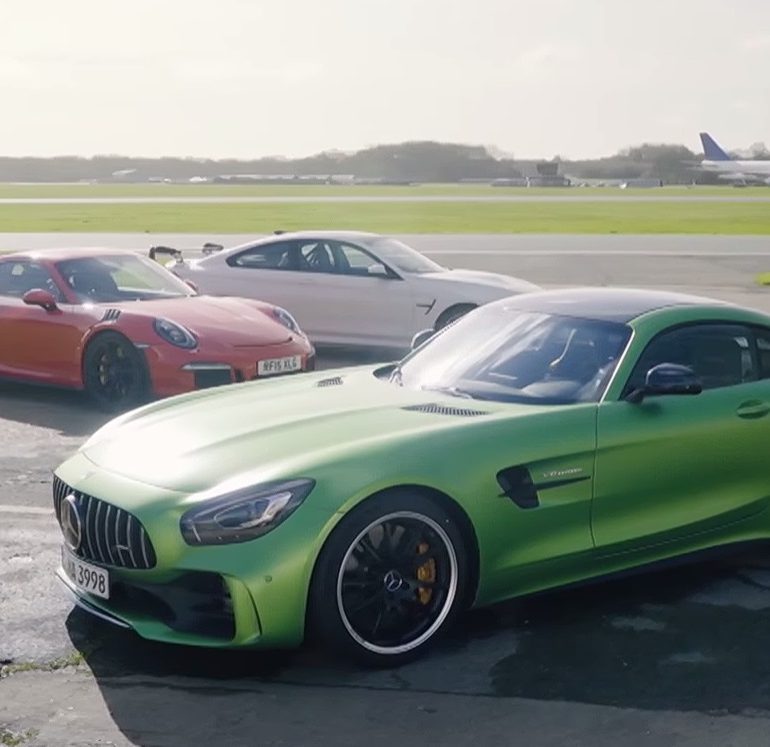 Merc-AMG GT R vs 911 GT3 RS vs BMW M4 GTS Showdown