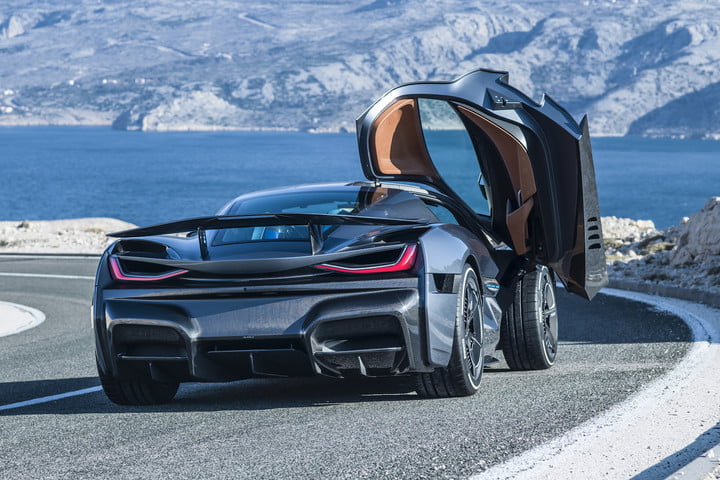 Gullwing Door of the Rimac Concept Two