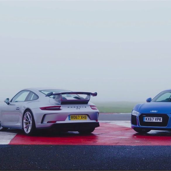 Audi R8 RWS vs Porsche 911 GT3